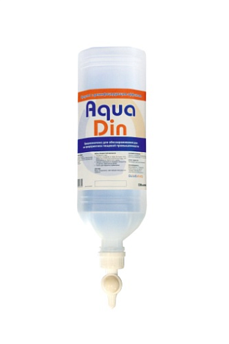 Средство с дезинфицирующим эффектом  AquaDin 1000 мл в дозаторах