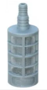 Пластиковый фильтр для моющих средств с обратным клапаном пластик+ нерж. сталь, елочка 6, 8 мм