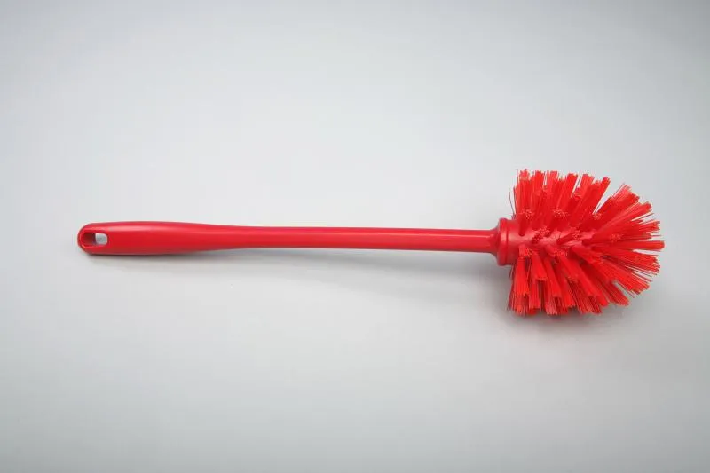 Ерш для труб с ручкой, жёсткий, полиэстер - ø 90х80х370мм., красный