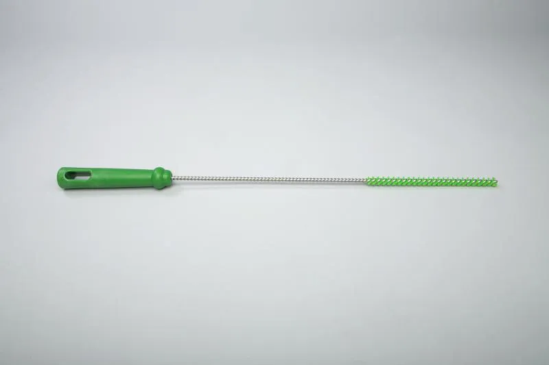 Ерш для чистки труб/бутылок средней жесткости, полиэстер - 10х150х500 мм., зеленый
