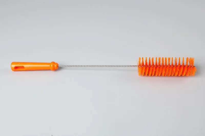 Ерш для чистки труб/бутылок средней жесткости, полиэстер - 50х150х500 мм., оранжевый