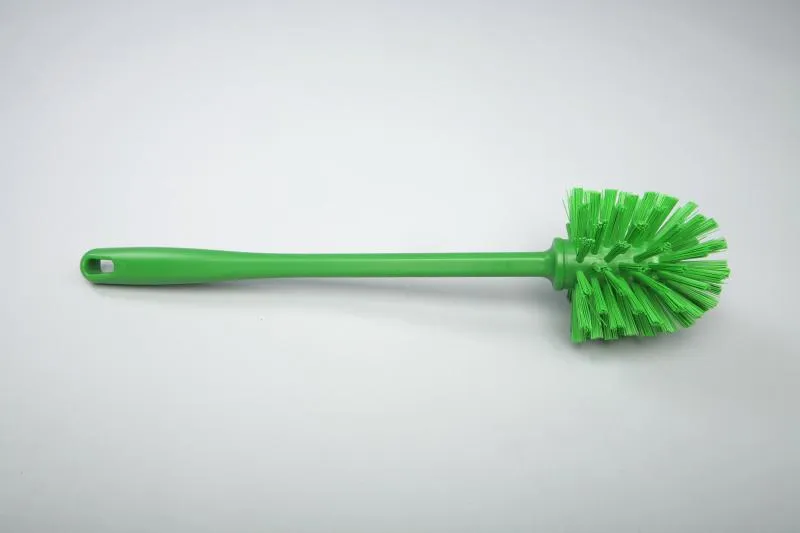 Ерш для труб с ручкой, жёсткий, полиэстер - ø 90х80х370мм., зеленый