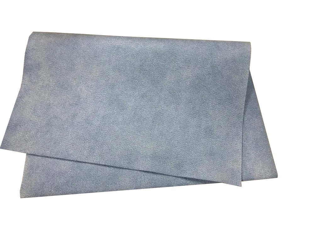 Искусственная замша, голубая 40х55, 300 gsm(коробка 300шт)
