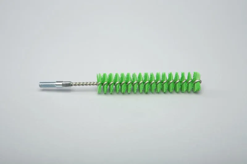 Ерш ручной с резьбой средней жесткости, полиэстер - 20х100х160 мм., зеленый