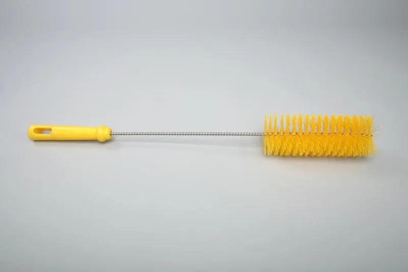 Ерш для чистки труб/бутылок средней жесткости, полиэстер - 60х150х500 мм., желтый