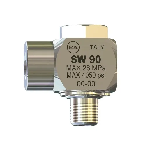 Поворотное устройство SW 90. угловое (нерж); 3/8"г-3/8"ш 280 бар