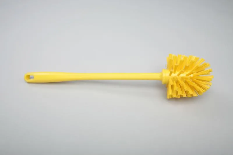 Ерш для труб с ручкой, жёсткий, полиэстер - ø 90х80х370мм., желтый