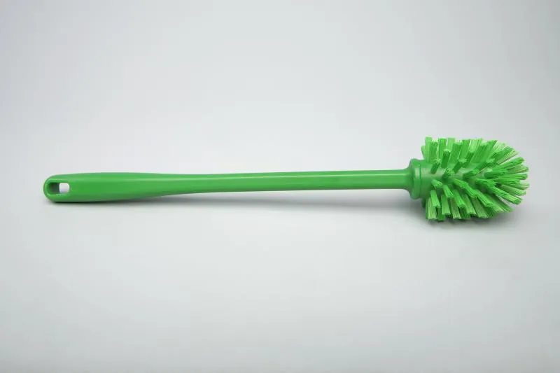 Ерш для труб с ручкой, жёсткий, полиэстер - ø 63х80х370мм., зеленый
