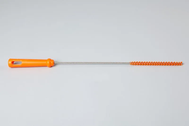 Ерш для чистки труб/бутылок средней жесткости, полиэстер - 10х150х500 мм., оранжевый
