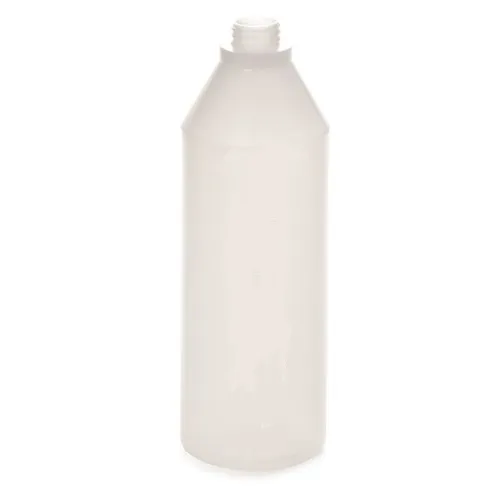 Бутылка пластиковая 1 л, прозрачная, без градуировки