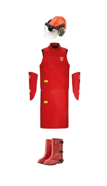 Защитная одежда TST 3000 (фартук,брюки,защита рук,сапоги,шлем с козырьком)